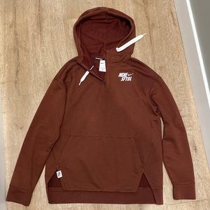 Nike Softball maroon quarter zip hoodie